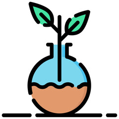 botany vector filled outline icon