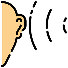 Obraz premium hear vector filled outline icon