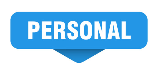 personal sticker. personal sign on transparent background