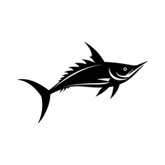 Obraz premium Sharp Swordfish Silhouette Design
