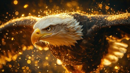Eagle Soaring Majestic
