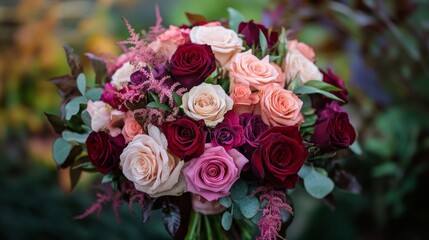 Vibrant Bouquet of Soft Pink and Crimson Roses for Any Occasion