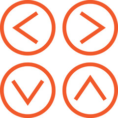 Directional Arrows within Circles