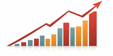 PNG of a trading graph showing financial success and market performance