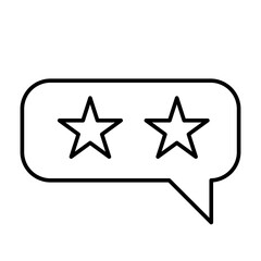 Rating Vector Line Icon Design