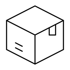 Package Vector Line Icon Design