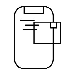 Online Store Vector Line Icon Design