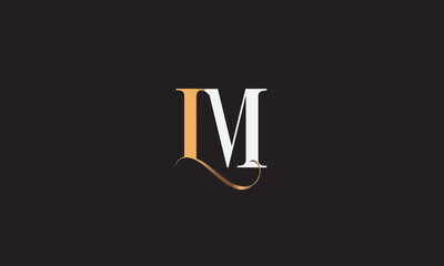 LM, ML, M, L Abstract Letters Logo Monogram	