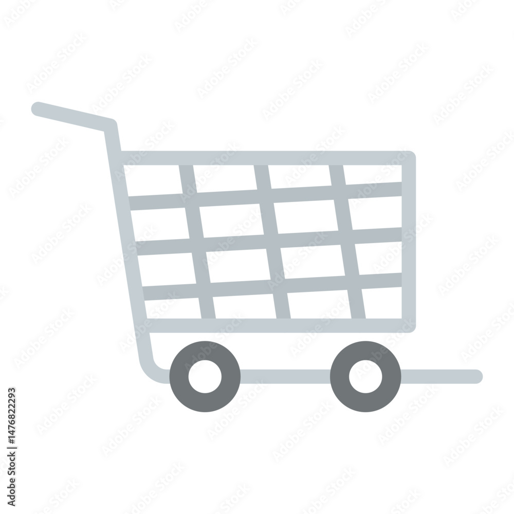 Poster cart icon vector image. can be used for web store.