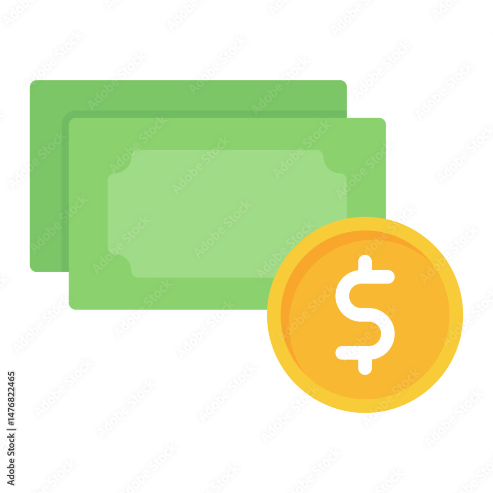 Poster currency icon vector image. can be used for web store.