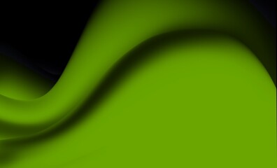 green abstract background on black background