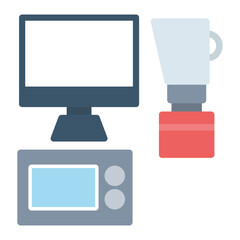 Home Appliance icon vector image. Can be used for Web Store.