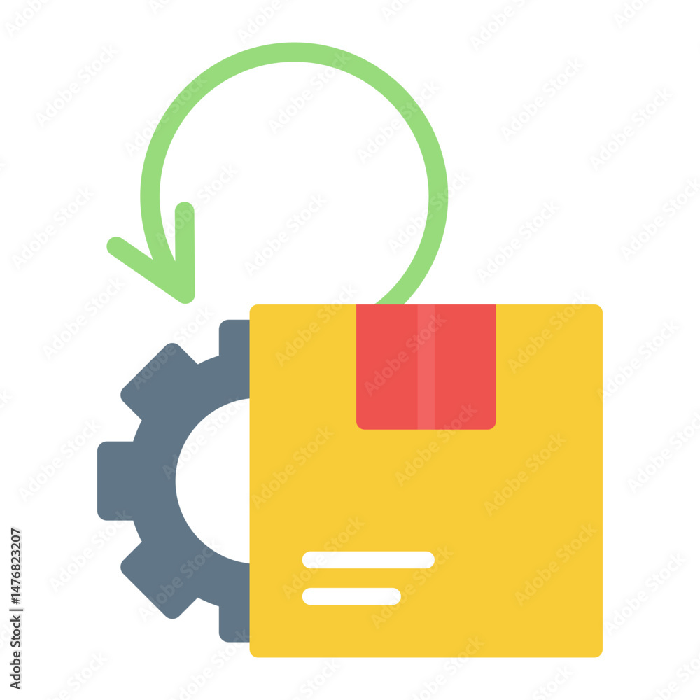 Poster order processed icon vector image. can be used for web store.