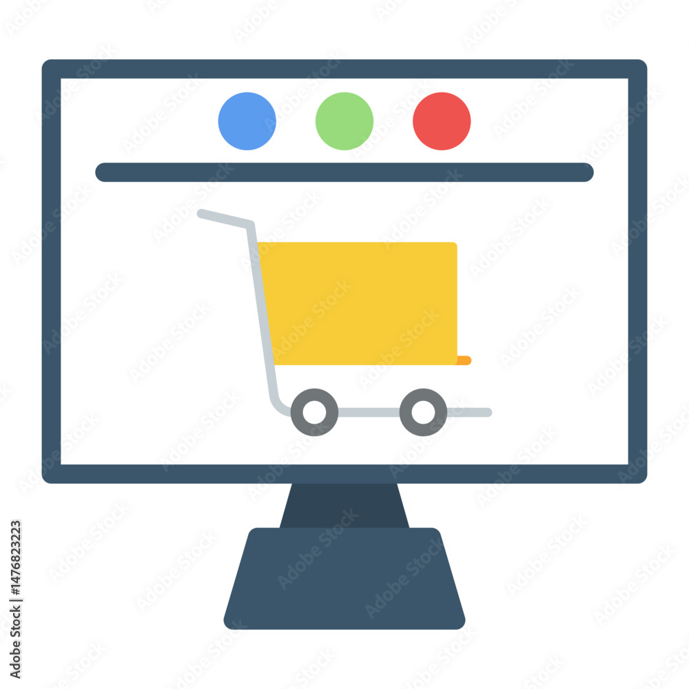 Aufkleber online icon vector image. can be used for web store.