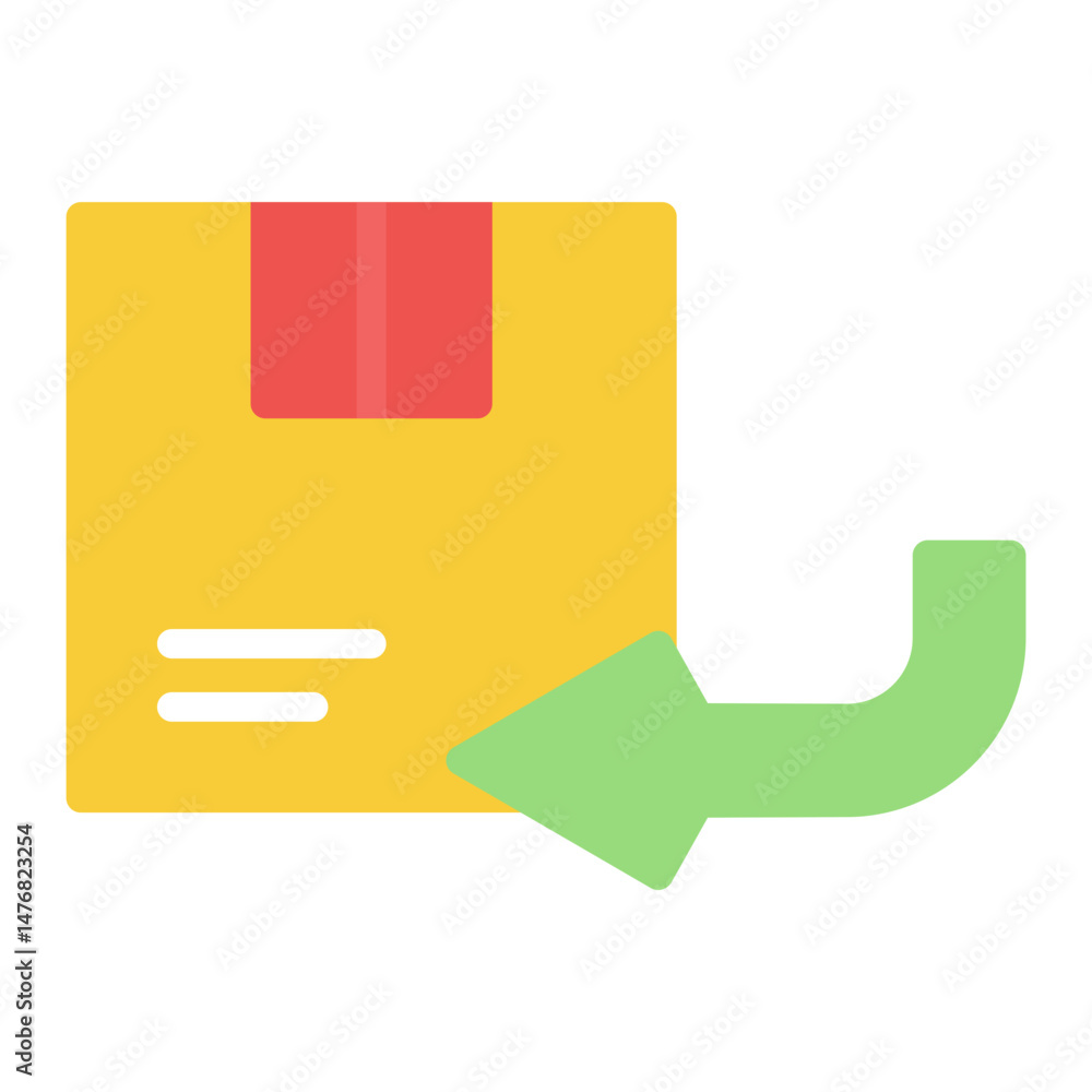 Poster return icon vector image. can be used for web store.