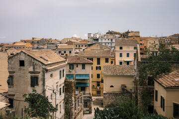 Naklejka premium Old Town Chania. Houses in the Old Town