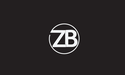 ZB, BZ, Z, B Abstract Letters Logo Monogram	
