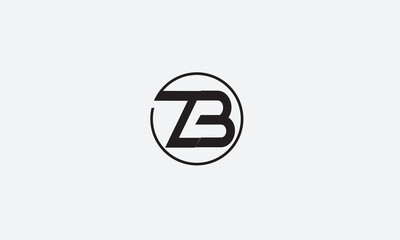 ZB, BZ, Z, B Abstract Letters Logo Monogram	