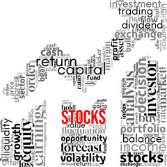 Word cloud centered on 