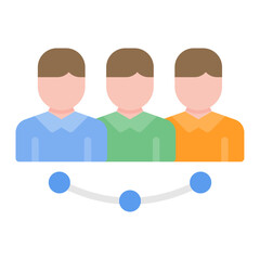 Demographic icon vector image. Can be used for Public Relations Agency.