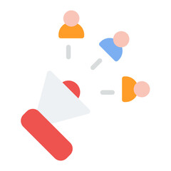 Public Relations icon vector image. Can be used for Public Relations Agency.