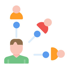 Stakeholders icon vector image. Can be used for Public Relations Agency.