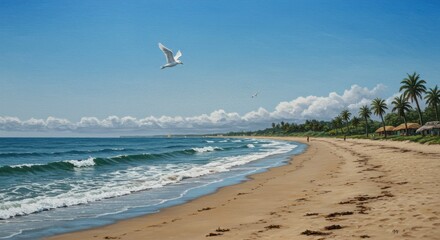 Tropical beach scene (1)