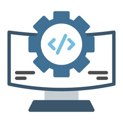 Development Environment icon vector image. Can be used for Game Development.
