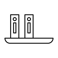 Binder Vector Line Icon Design
