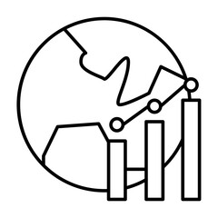 Economics Vector Line Icon Design