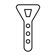 Flute Vector Line Icon Design