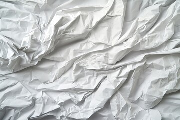 Obraz premium Crinkled white fabric texture
