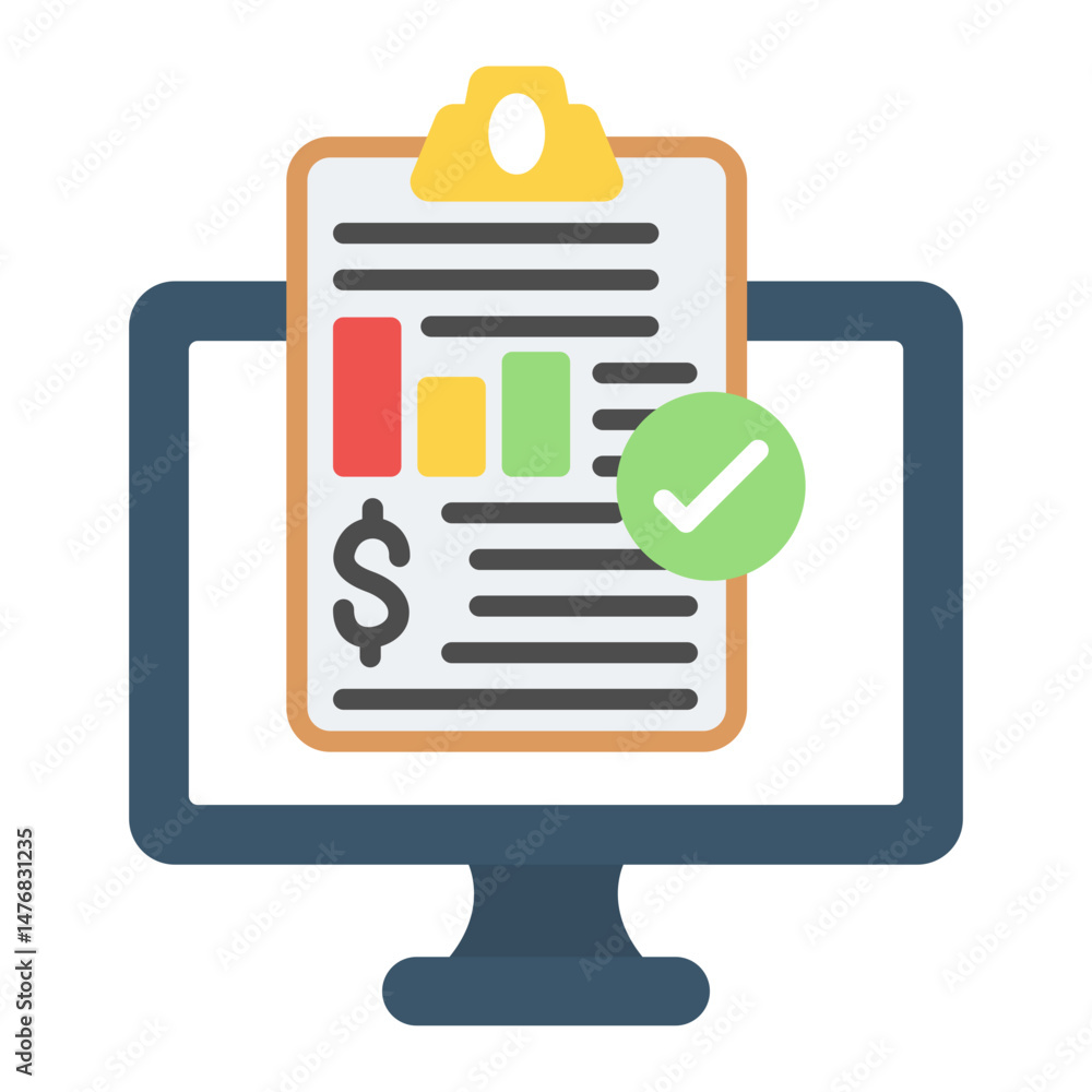 Poster data analysis icon vector image. can be used for accounting.