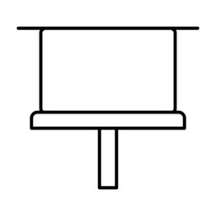 Fototapeta premium Whiteboard Vector Line Icon Design