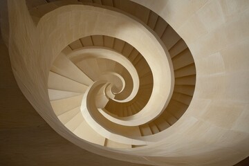 Fototapeta premium Spiral staircase interior design