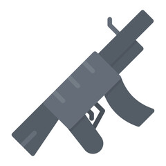 Assault Rifle icon vector image. Can be used for Battle Royale.