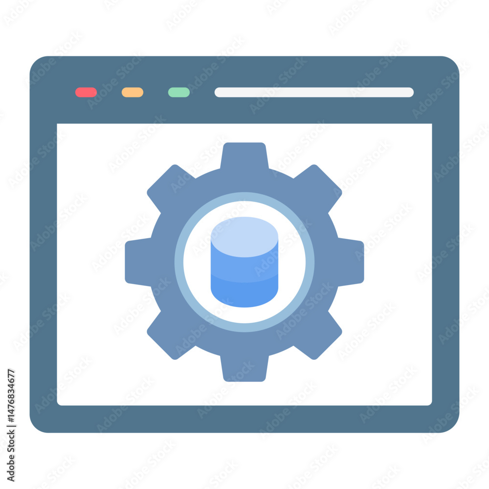 Poster customer data platforms icon vector image. can be used for marketing technology.