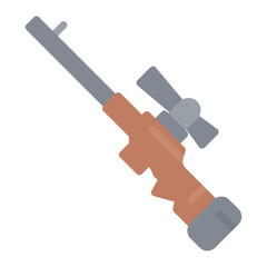 Sniper Rifle icon vector image. Can be used for Battle Royale.