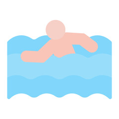 Swimming icon vector image. Can be used for Battle Royale.