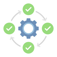 Agile icon vector image. Can be used for Marketing Technology.