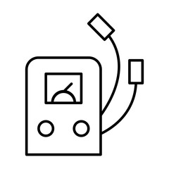 Voltage Indicator Vector Line Icon Design
