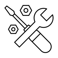 Tools Vector Line Icon Design