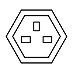 Outlet Vector Line Icon Design