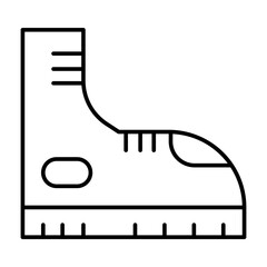 Boots Vector Line Icon Design