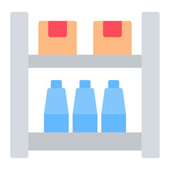 On Shelf Availability. icon vector image. Can be used for Merchandising.