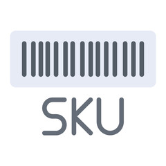 Stock Keeping Unit. icon vector image. Can be used for Merchandising.