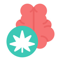 Endocannabinoids icon vector image. Can be used for CBD Oil.