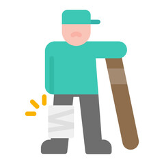 Pain icon vector image. Can be used for CBD Oil.