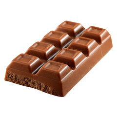 Milk Chocolate Bar Image against transparent background