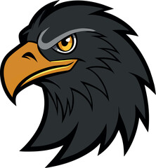 eagle head logo design template 